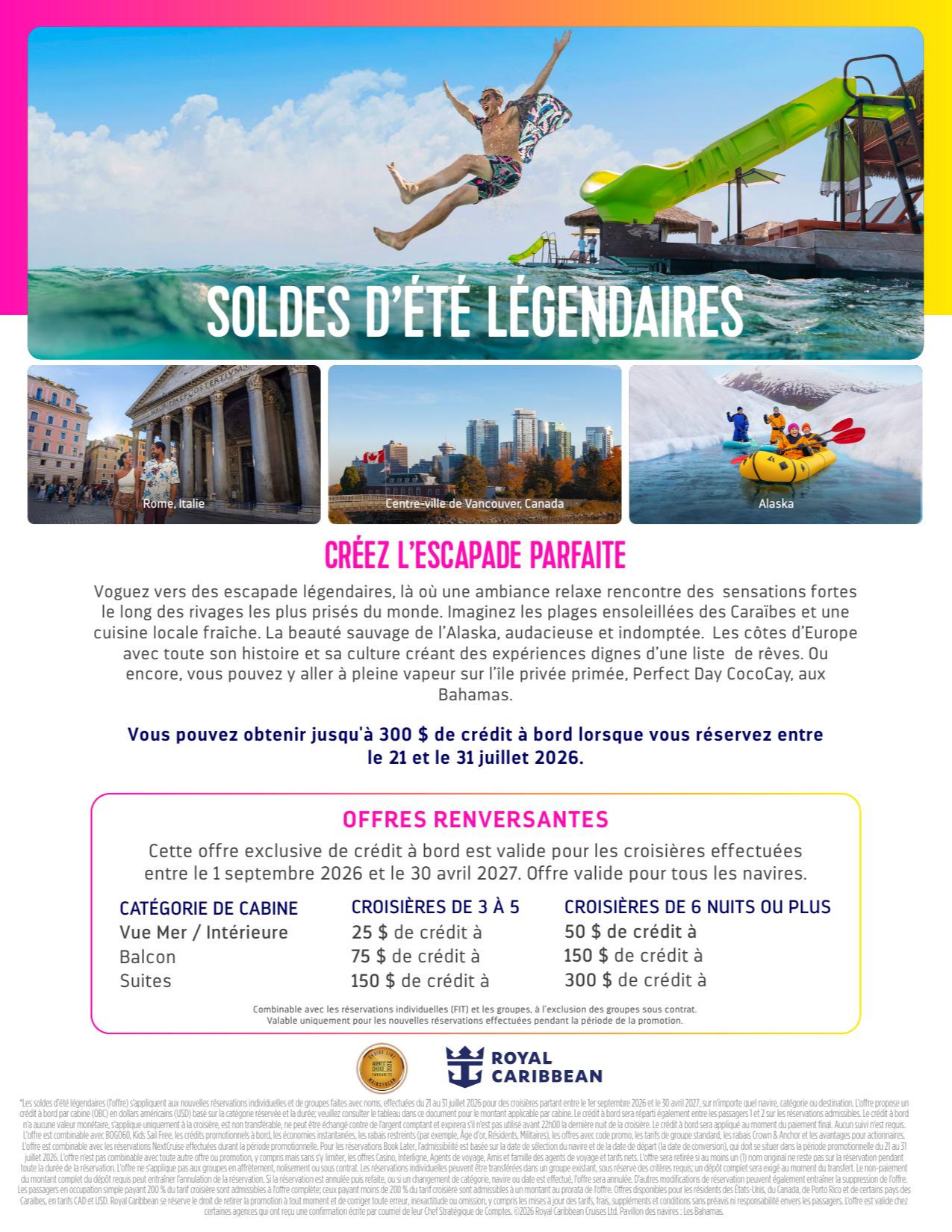 Promotion croisières Soldes d