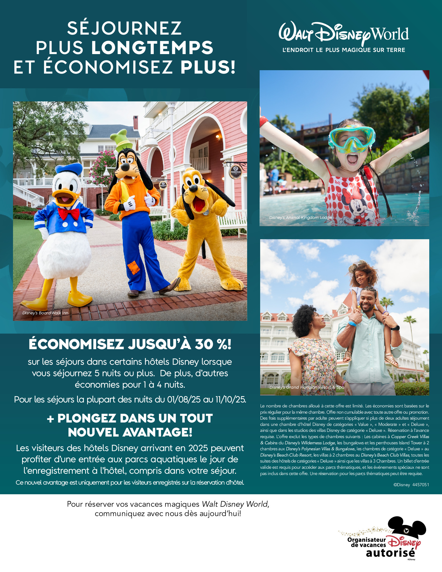 Walt Disney World Resort en Floride Séjournez Plus Longtemps Et Économisez Plus ! 